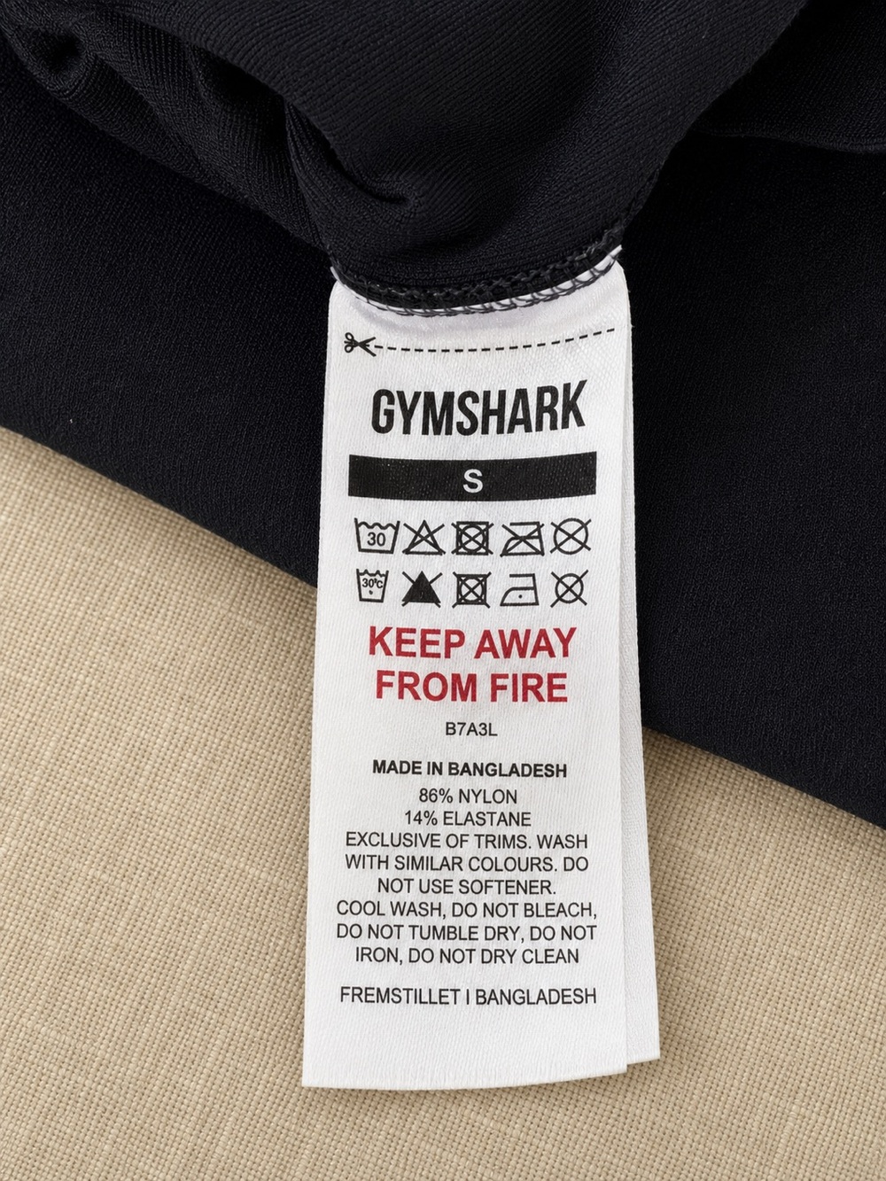 Gymshark Black Matching Set Sports Bra M & High-Waisted Leggings S - Picture 5 of 5